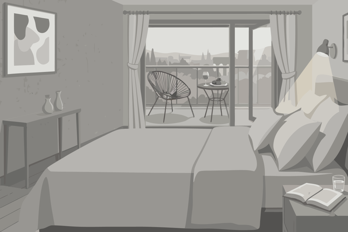 Deluxe Doppelzimmer mit Meerblick